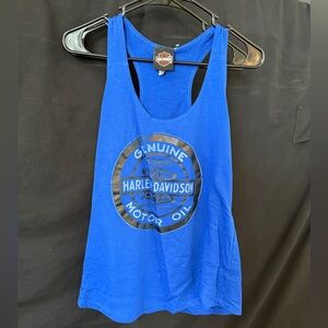 Harley-Davidson Royal Blue Sleeveless Top